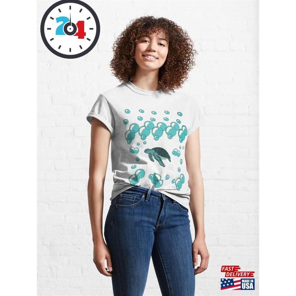 Sea Turtle Teal Classic T-Shirt Unisex